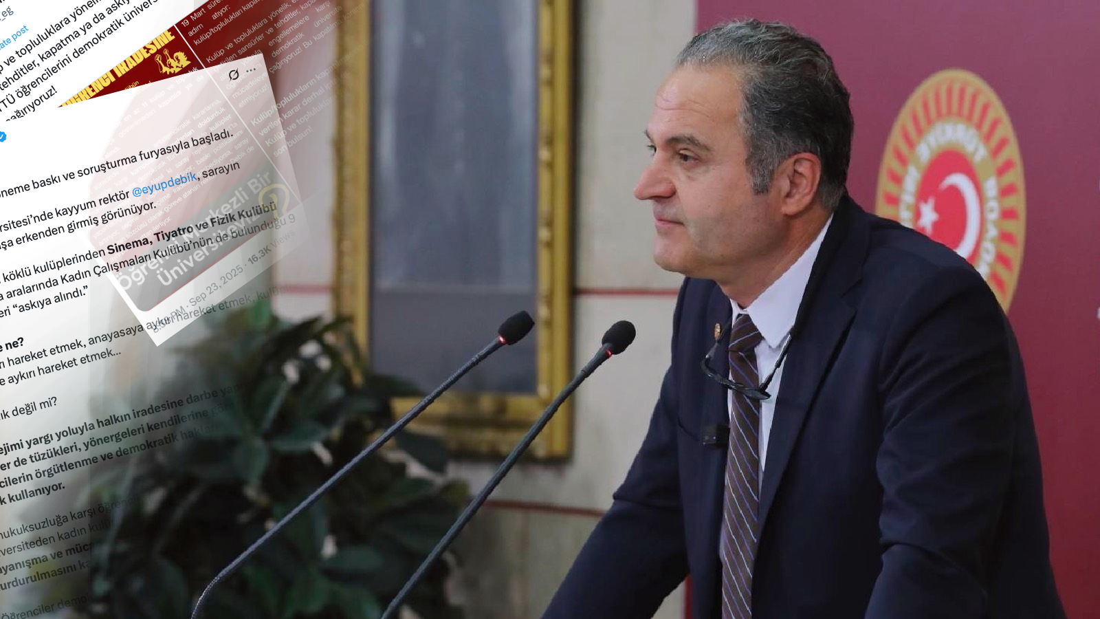 yildiz teknik universitesindeki kulup kapatmalarina emek partili bayhandan tepki kayyim rektorler ogrencilerin orgutlenme ve demokratik haklarini kisitliyor qGuSjFMU